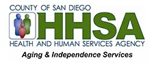 County of San Diego Health and Human Services, Aging & Independence Services Logo